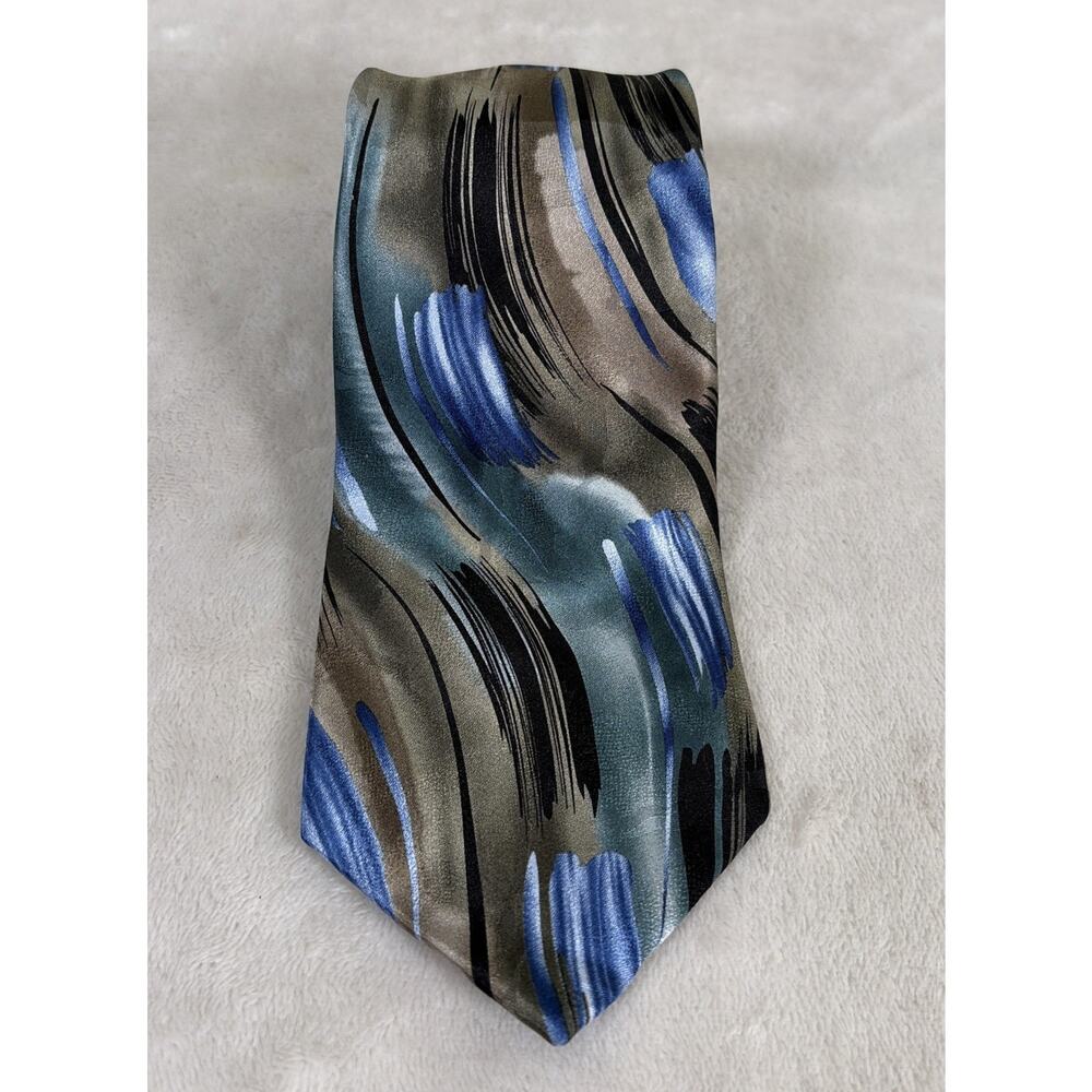 J. Garcia Chinese Dragon Collection Fifty Two 100% Silk Vibrant Blue Black Green